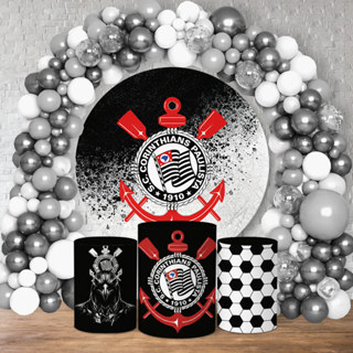 Kit Festa Capa Painel Redondo + Trio Capa Cilindro Veste Fácil Time De Futebol Coringão em Oferta na Shopee