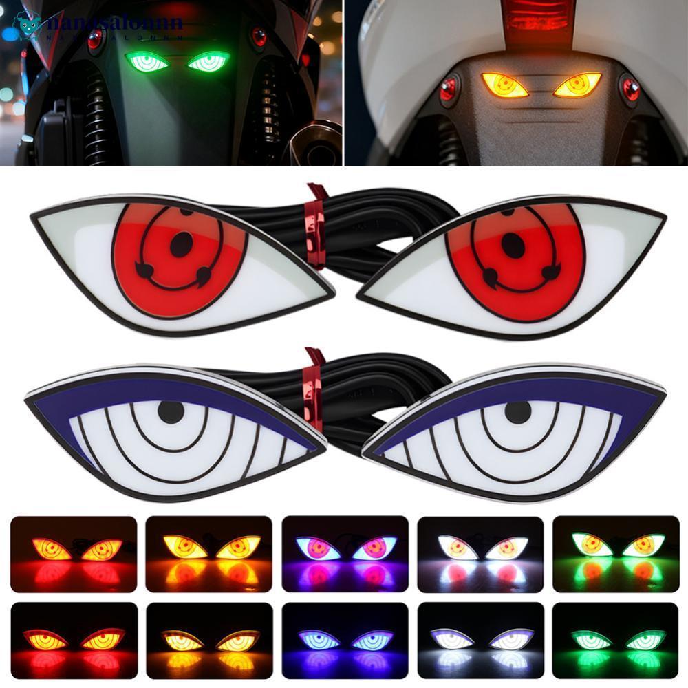 Par de LED Devil Eyes Para Moto e Carro Olho Demônio Sharingan Rinnegan Tuning Farol 16W