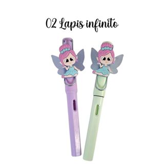 02 Lápis Infinito lapis que não precisa apontar Fada não perde a ponta papelaria presente lembrancinha em Oferta na Shopee