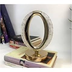 Luminária Mesa LED Oval USB Abajur Leitura Estudo Luz Iluminação Decorativa Presente Clarear Lampada