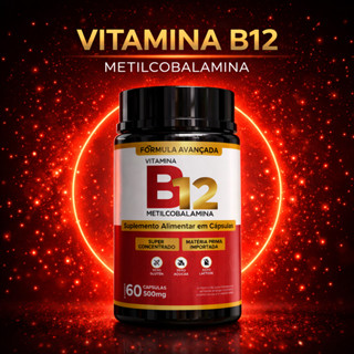 VITAMINA B12 1000MCG | 60 CÁPSULAS | SUPLEMENTO ALIMENTAR | DISPOSIÇÃO E METABOLISMO | ENVIO RÁPIDO em Oferta na Shopee