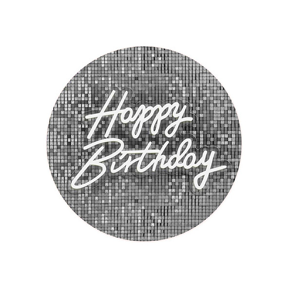 Capa Painel 50cm Aniversário Masculino Happy Birthday em Oferta na Shopee