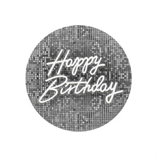 Capa Painel 50cm Aniversário Masculino Happy Birthday em Oferta na Shopee