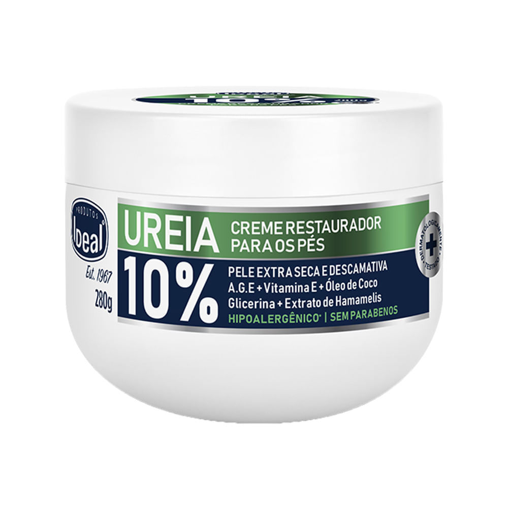 Creme Restaurador para os Pés Ideal Ureia 10% Pele Extra Seca e Descamativa 280g