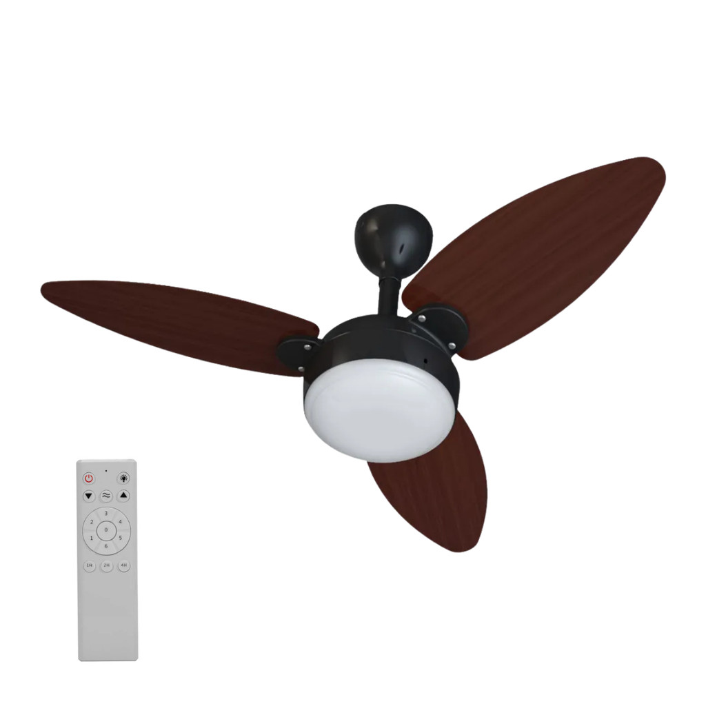 Ventilador de Teto Com Controle Inverter 3 Pás Elluz Bivolt Ventisol em Oferta na Shopee