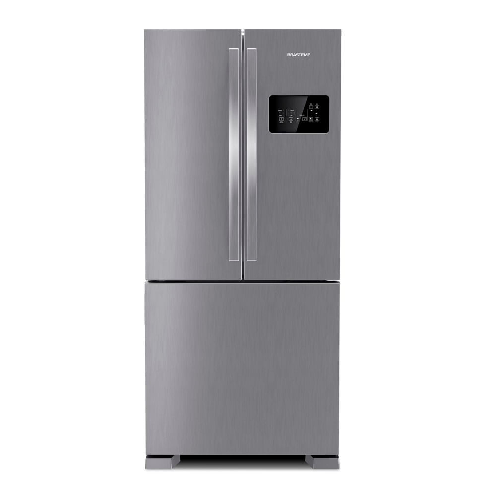 Refrigerador Brastemp Frost Free French Door 554 Litros Inox BRO85AK – 220 Volts em Oferta na Shopee
