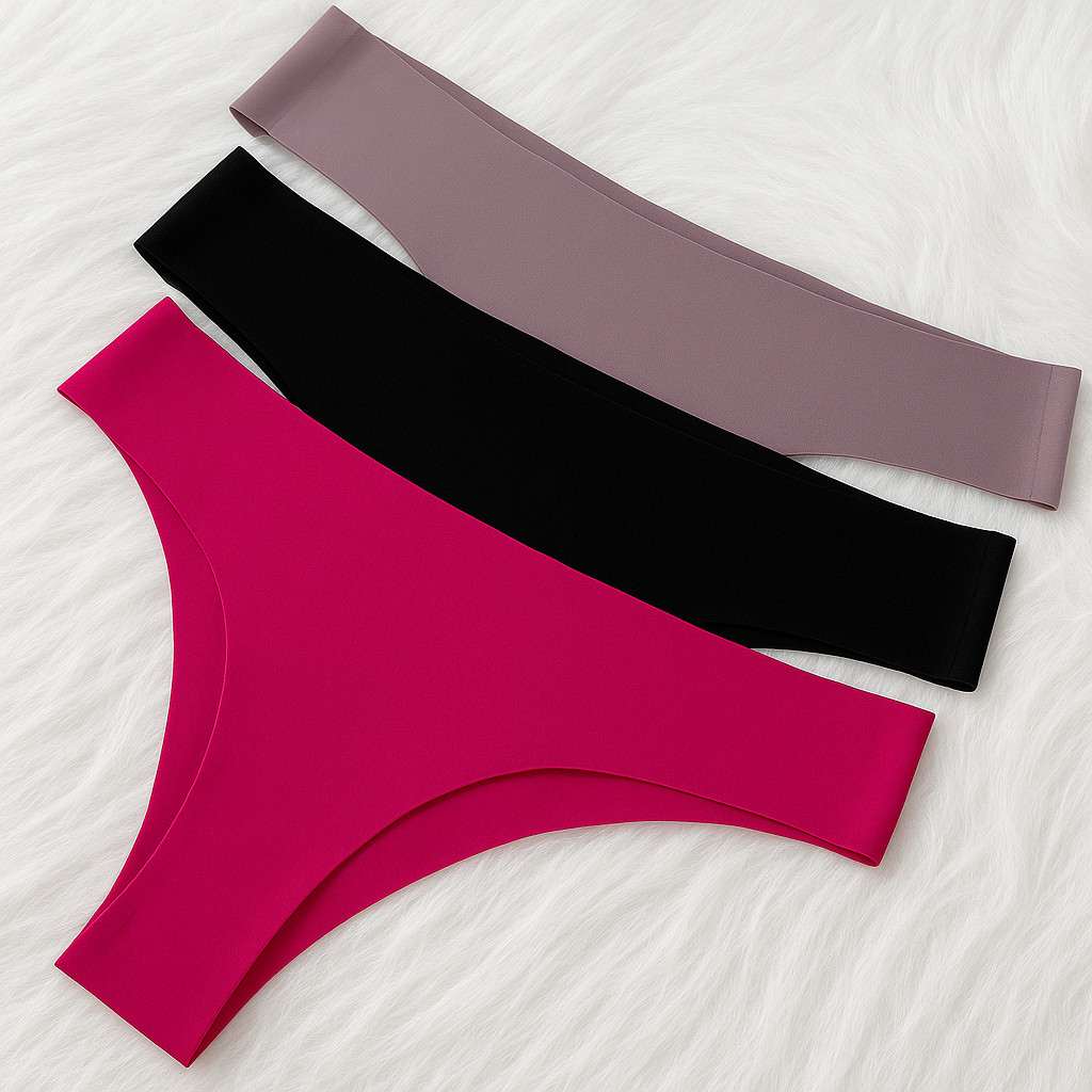 Kit 4 Calcinhas FIO DENTAL Feminina Sem Costura Tanga Linha Conforto - Fio Roma