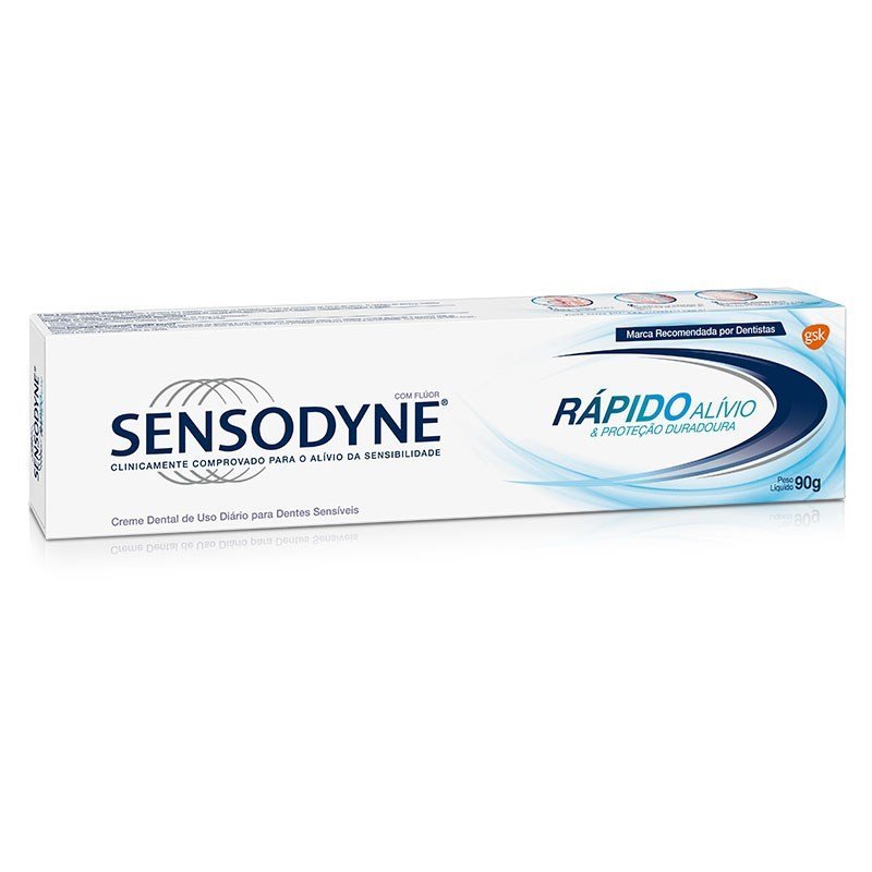 Creme Dental Sensodyne Rapido Alivio 90g em Oferta na Shopee