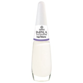 Esmalte Impala Transparente Top Blanck em Oferta na Shopee