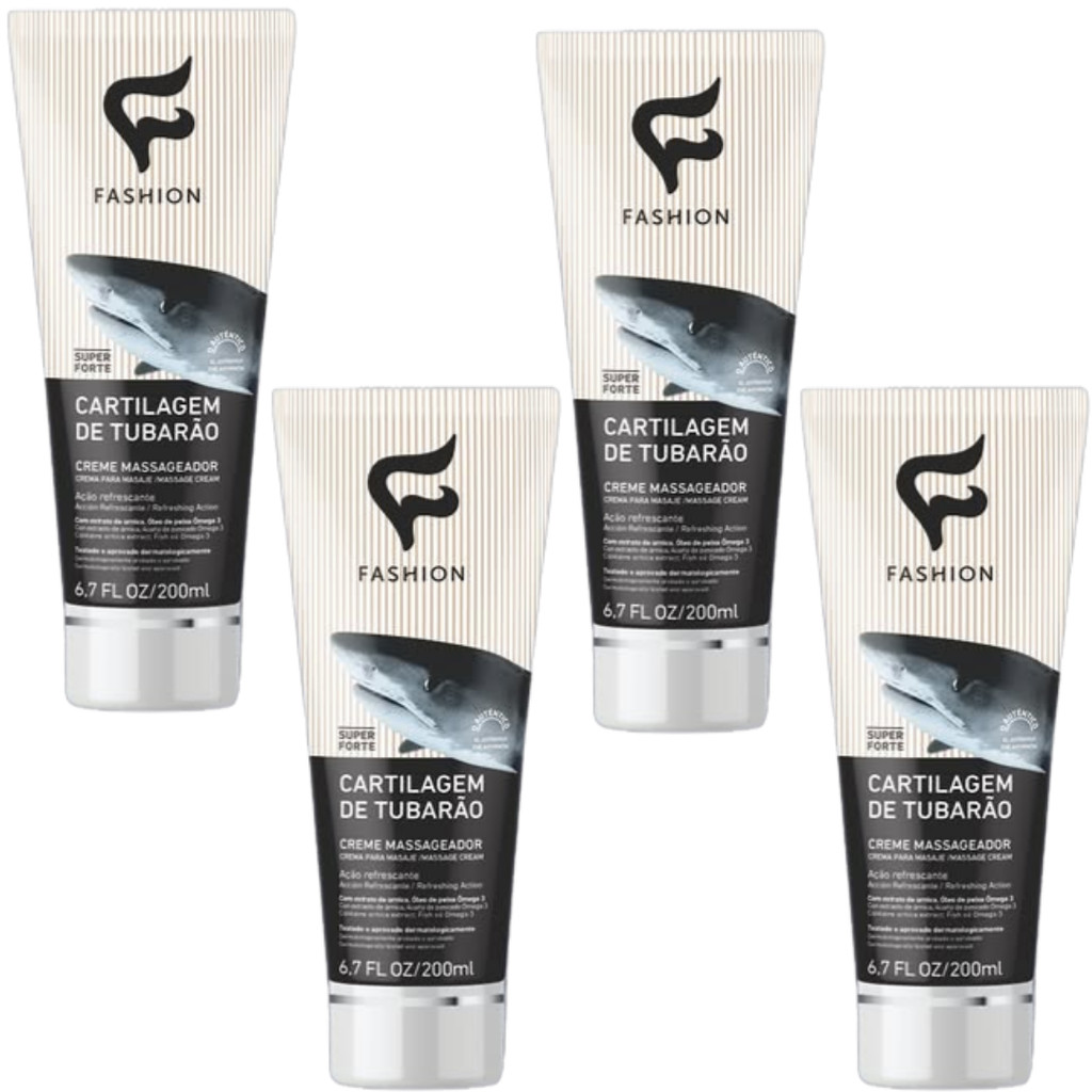 Creme Massageador Cartilagem de Tubarão 200ml - Fashion Cosméticos
