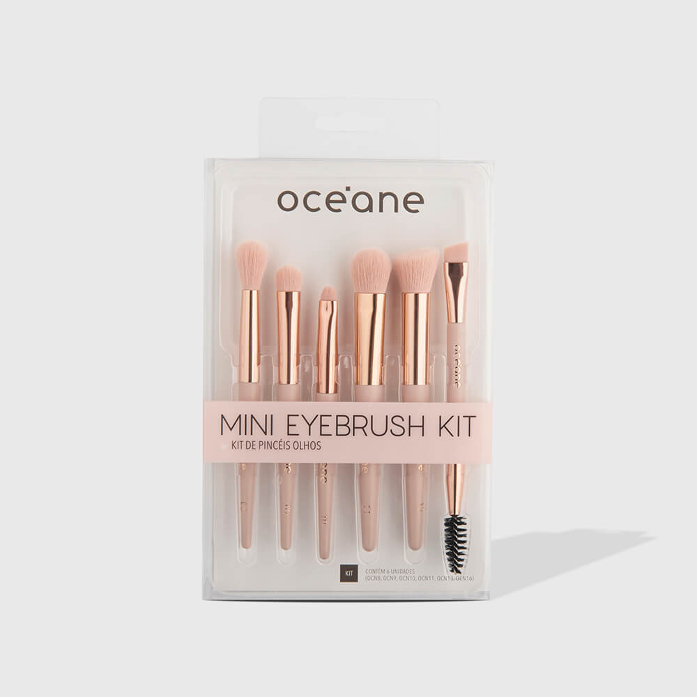 Mini Kit com 6 Pincéis para Olhos - Mini Eyebrush Kit em Oferta na Shopee