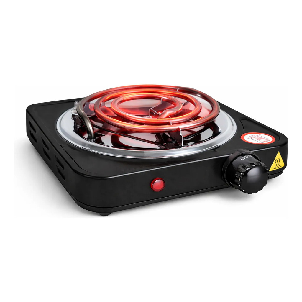 Fogão Portátil 1 Boca Fogareiro Elétrico Camping 110/220w