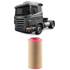Filtro Ar Scania G-380 Dc12-17 2008 A 2012 Mann