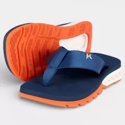 Chinelo Kenner Rakka U1 Masculino - Azul e Laranja