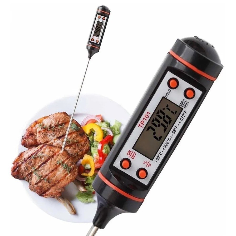 Termometro Digital Culinário Tipo Espeto Para Cozinha Comida Bebidas