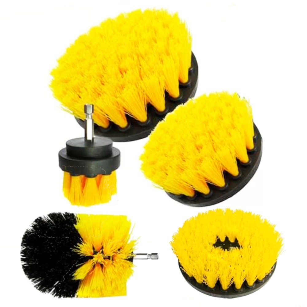 Jogo de escovas rotativas para furadeira e parafusadeira com 5 peças 6065 - Titanium em Oferta na Shopee