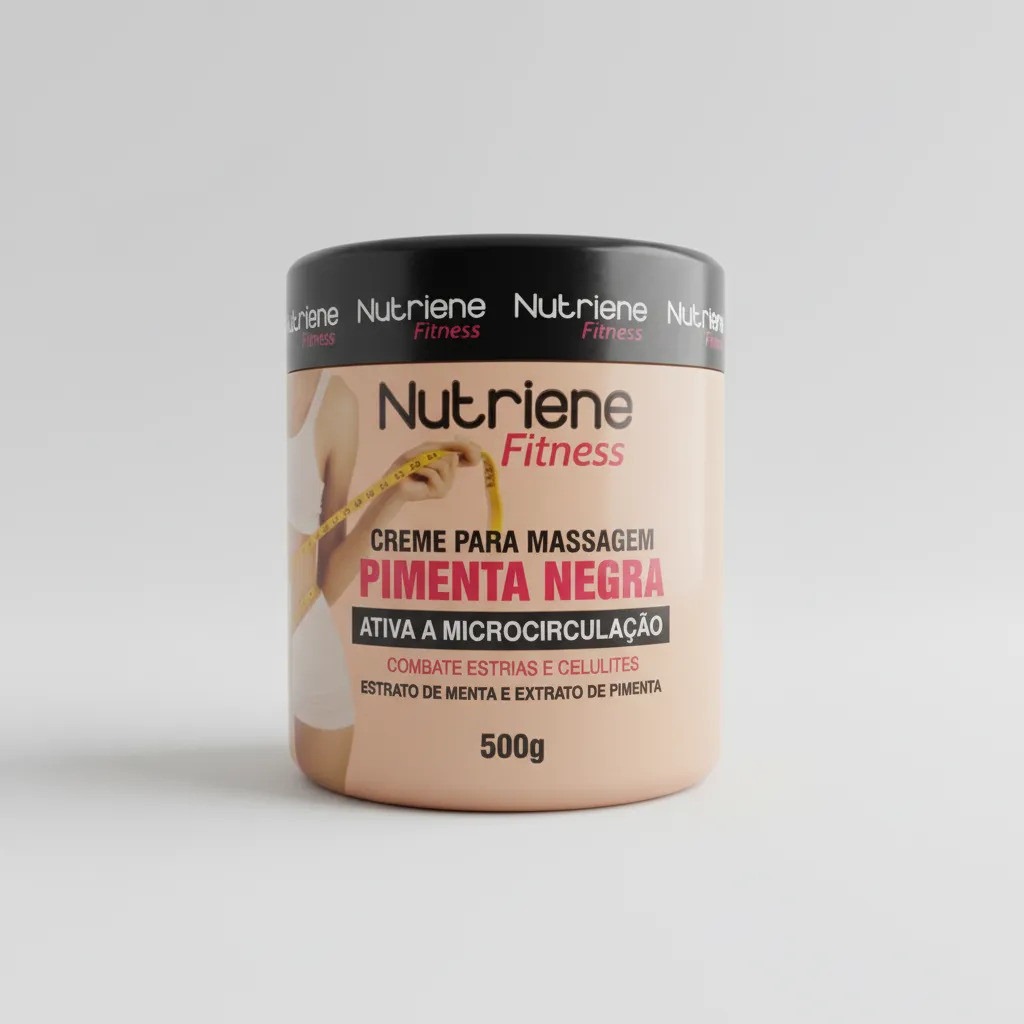 Gel Redutor De Medidas Nutriene Com Pimenta Negra 500g Amêndoas