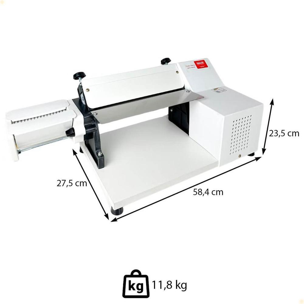 Cilindro Laminador Elétrico Malta 28 Cm Com Cortador de Talharim Branco 220v 3127000