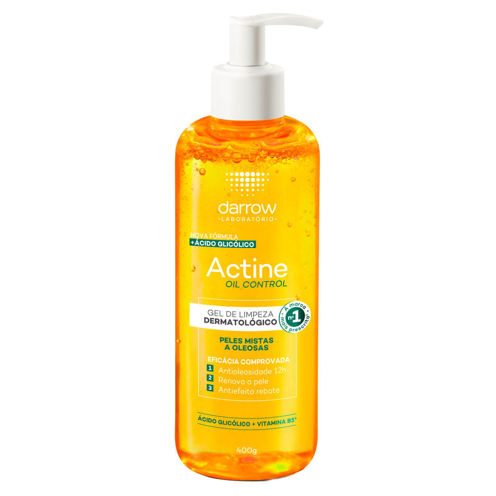 Actine Oil Control Gel de Limpeza Pele Mistas a Oleosas 400g em Oferta na Shopee