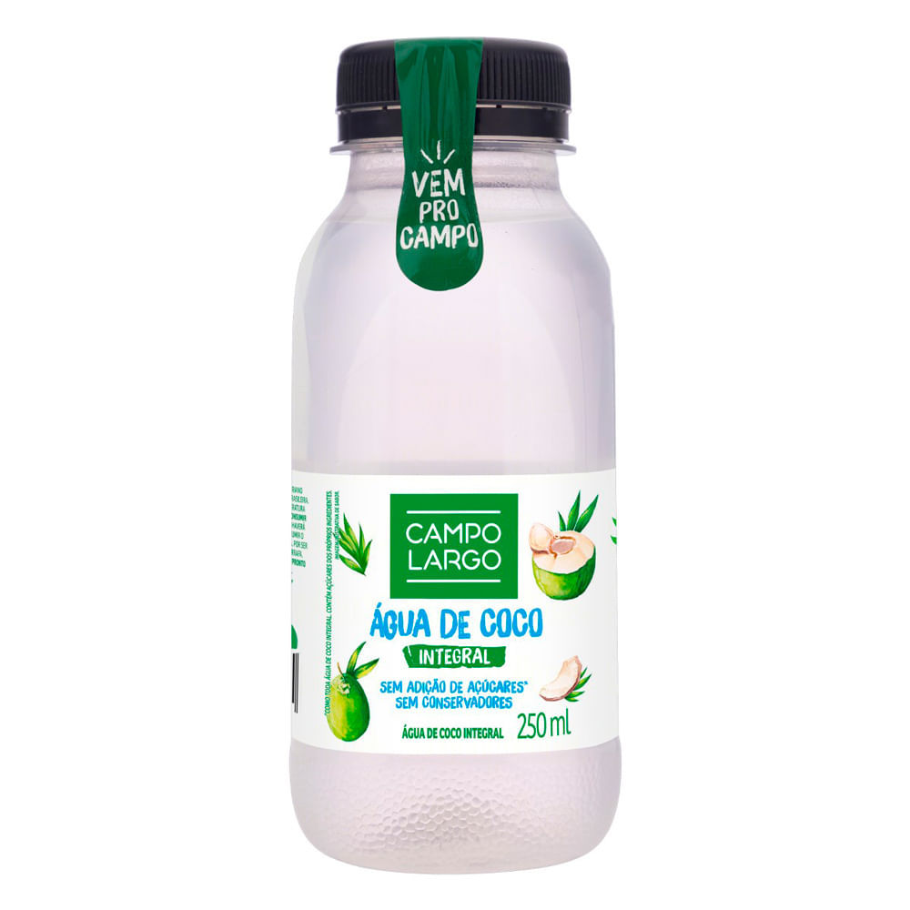 Água de Coco Integral Campo Largo 250ml em Oferta na Shopee