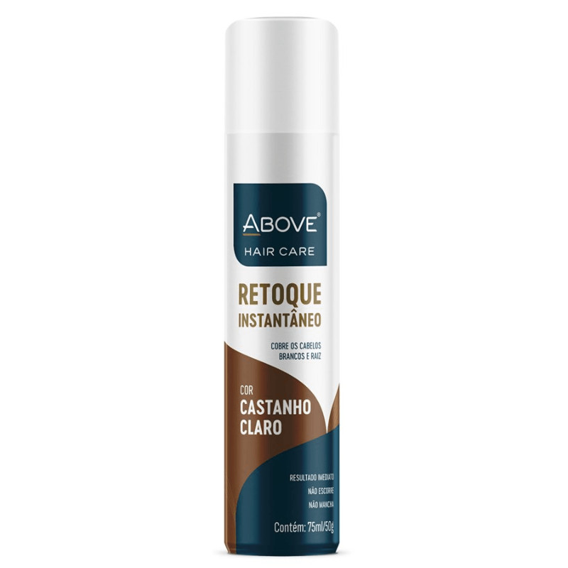 Retoque Instantâneo Capilar Above Hair Care Cor Castanho Claro 75ml em Oferta na Shopee