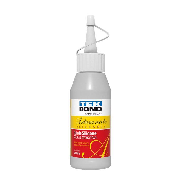 Cola Silicone Líquida 60ml Tek Bond – Caixa com 12 Unidades | Ideal para Artesanato e Uso Escolar