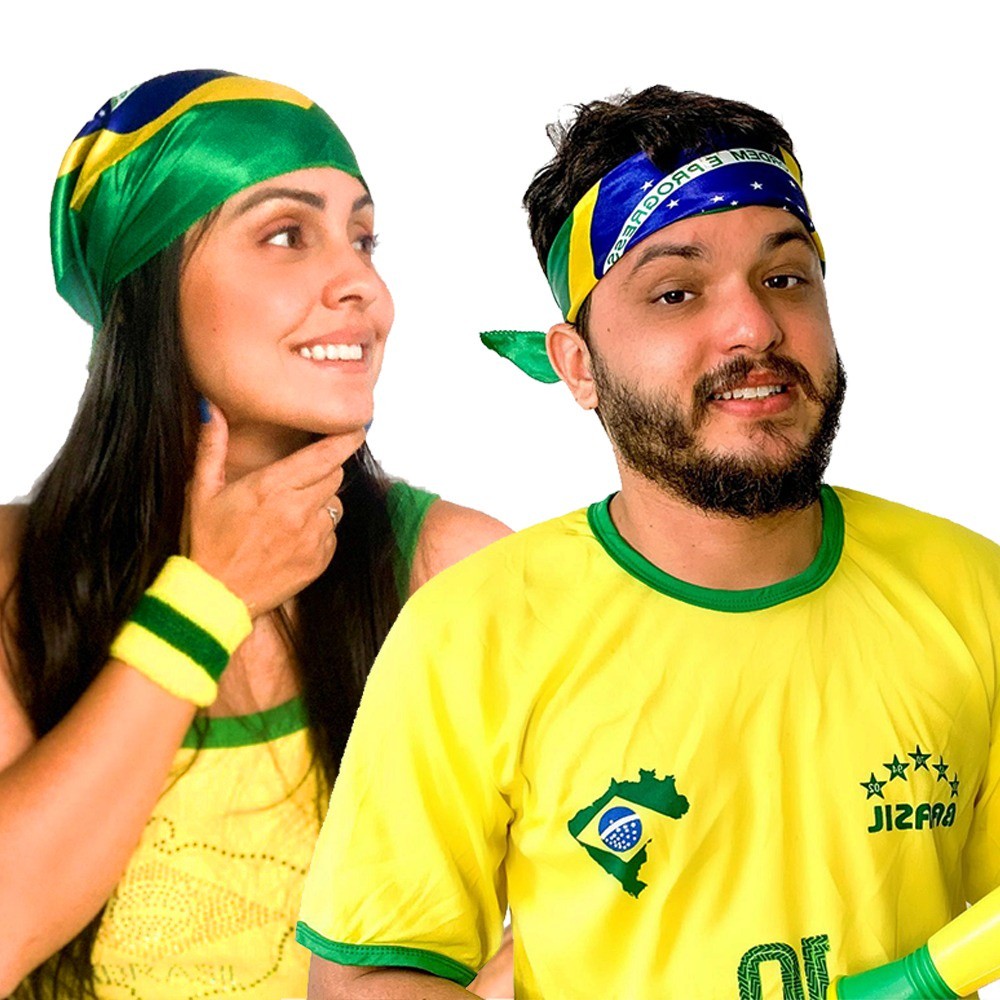 Bandana Lenço Unissex Brasil Copa 2026
