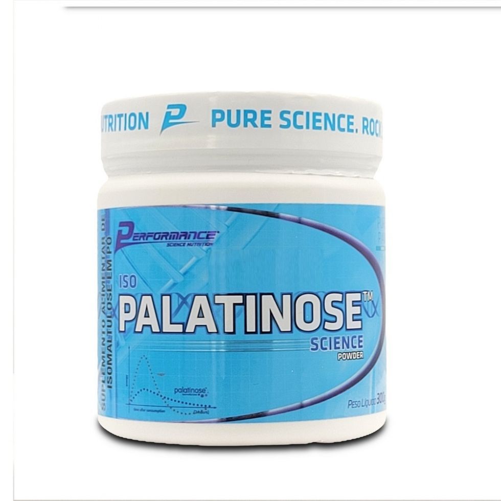 Iso Palatinose Isomaltulose Performance Nutrition 300g Carboidrato Baixo Indice Glicemico Energia Gradual