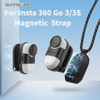 Câmera Esportiva De Ação Para Insta 360 Go 3/3S Alça De Pescoço Magnética Ajustável Suporte De Montagem Com Cordão Mão L