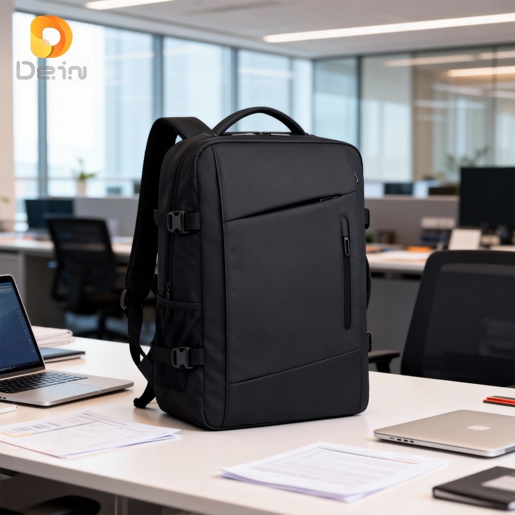 Mochila Executiva 45cm Expansível 15-23cm USB Notebook Grande Capacidade Viagem