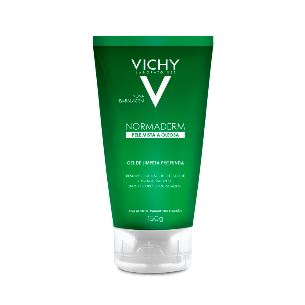 Normaderm Vichy Gel de Limpeza Profunda Facial 150g em Oferta na Shopee