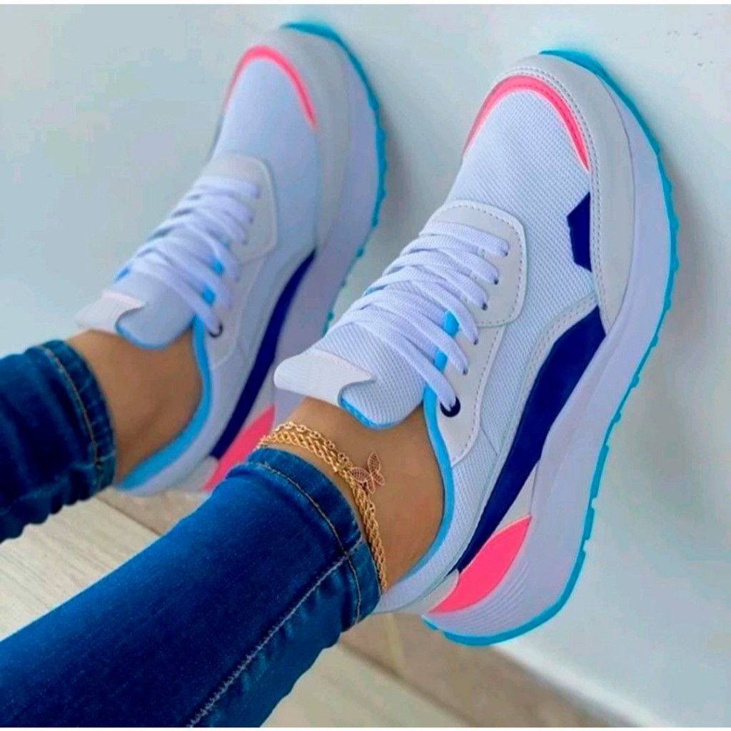 Tênis Feminino Leve e Confortável para Academia com Mesh Respirável