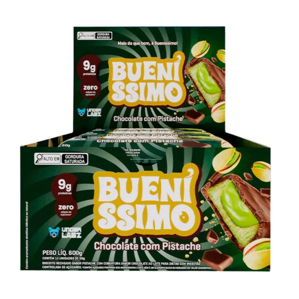 Barra Buenissimo Display Com 12 Unidades De 50g Under Labz