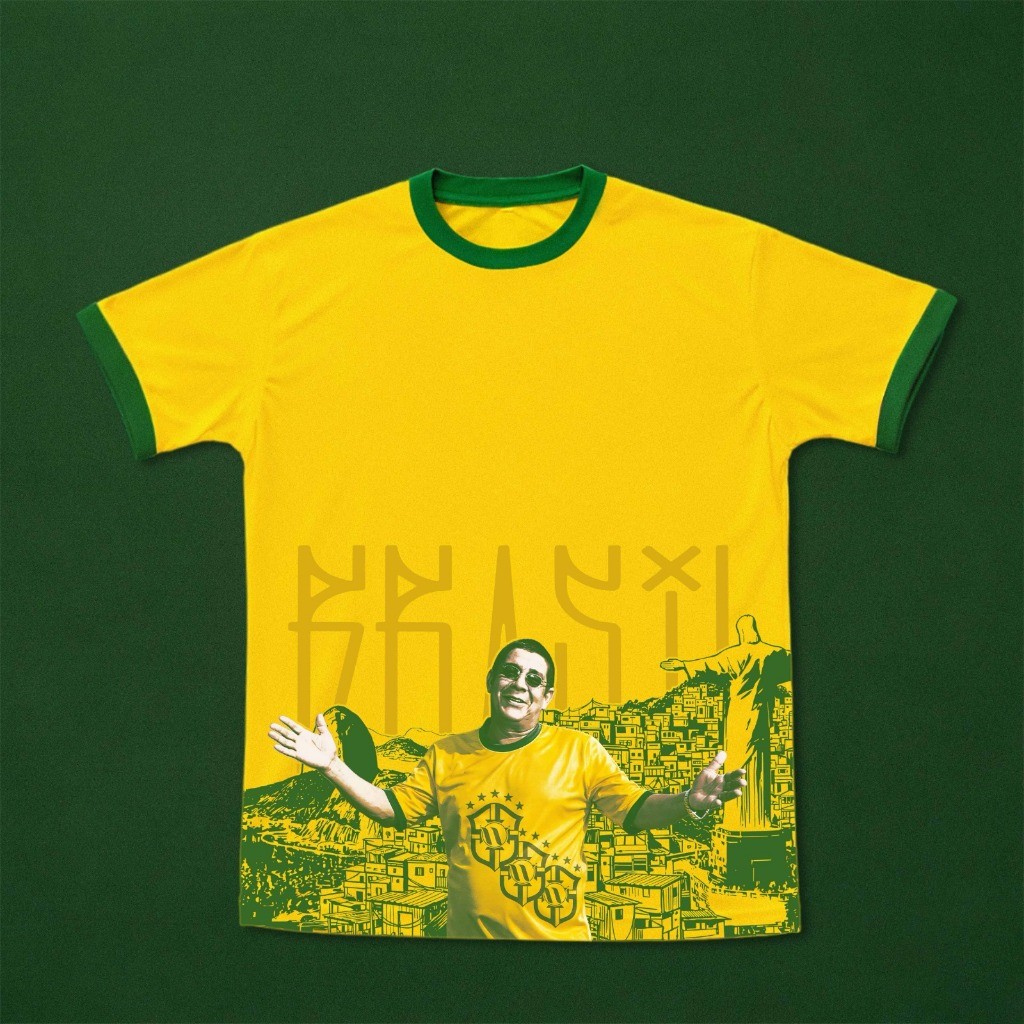 Camiseta Unissex Brasi T-Shirt Feminina Zéca Pagodinho Copa Camisa Masculina Time Dryfit em Oferta na Shopee