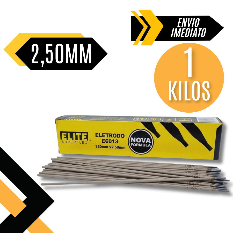 1kg Eletrodo 6013 de 2,50mm - Elite em Oferta na Shopee