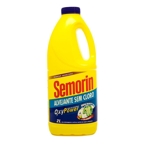 Alvejante Sem Cloro Lava Roupas Semorin 2 Litros Oxy Power
