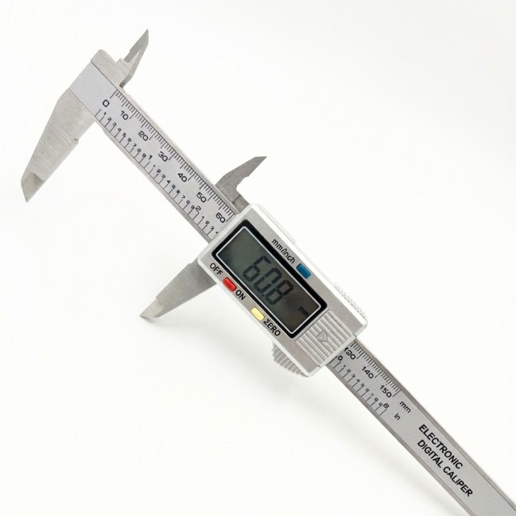 Paquímetro 150mm 6" Digital ou Analógico Aço Inox Alta Precisão Vernier Profissional