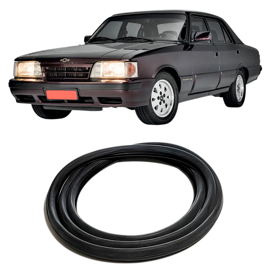 Borracha Parabrisa Opala Opala Caravan 68 76 84 92 Sem Friso