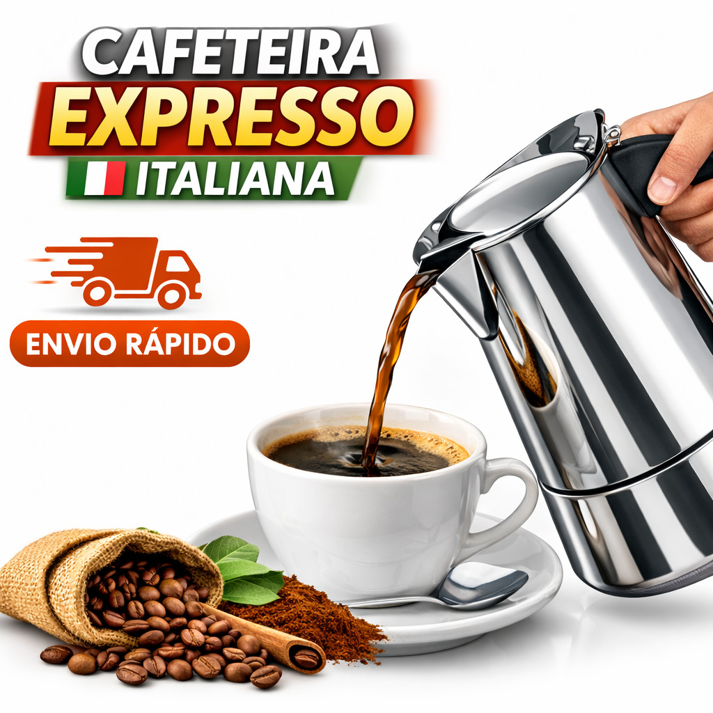 Cafeteira Italiana 9 Xícaras 450 Ml Para Café Expresso Moka