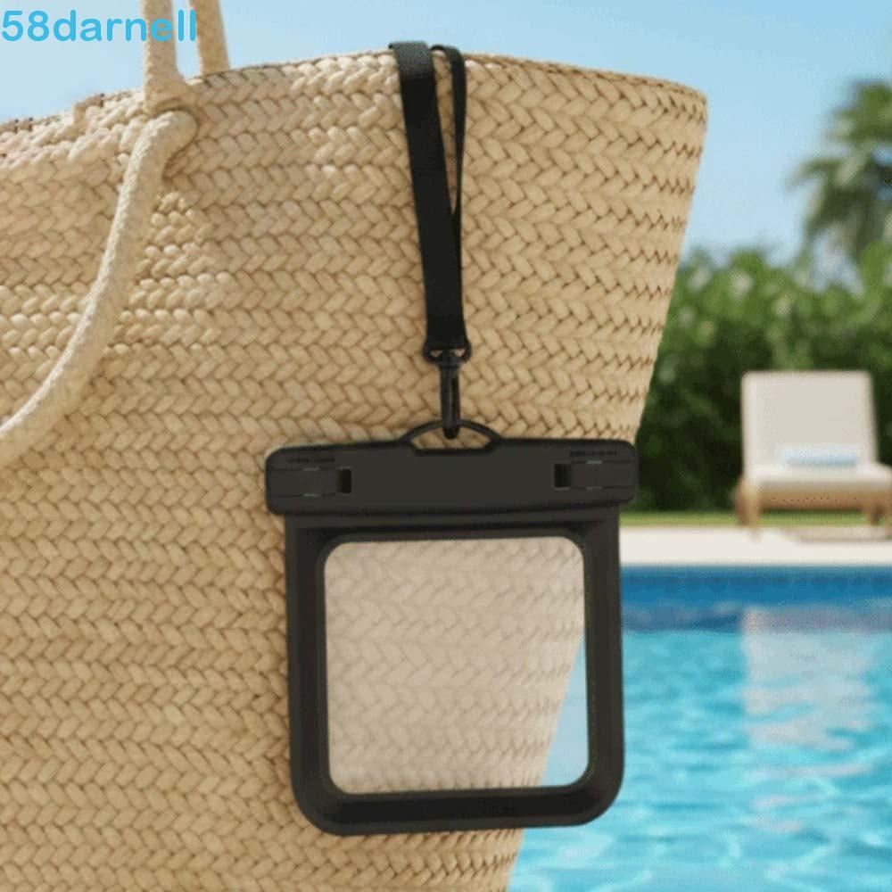 Bolsa Impermeável Quadrada DARNELL , De Pescoço Suspensa Transparente Selada Com Alça Ajustável , Leve