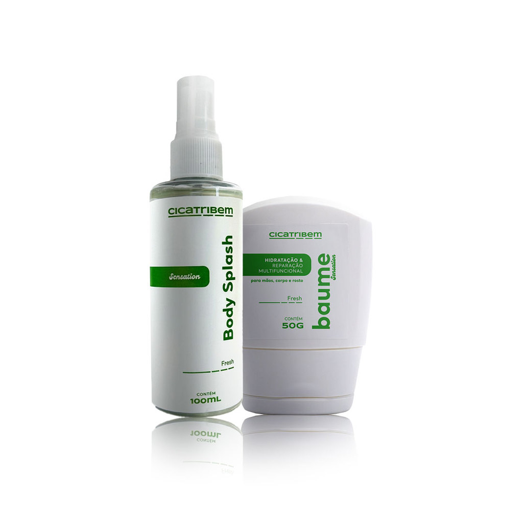 Kit Duplinha Sensation Fresh - Baume Hidratante + Body Splash | Hidratação  e Fragrância Fresca