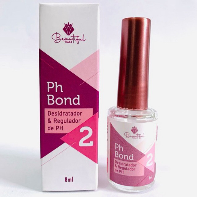 Desidratador Ph Bond Beautiful Nails- desidratador e regulador de PH. Embalagem com 8ml