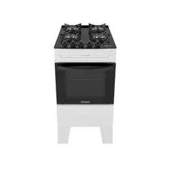 Fogão Itatiaia 4 Bocas Electra Glass Plus Mesa de Vidro com Acendimento Automático Branco Bivolt
