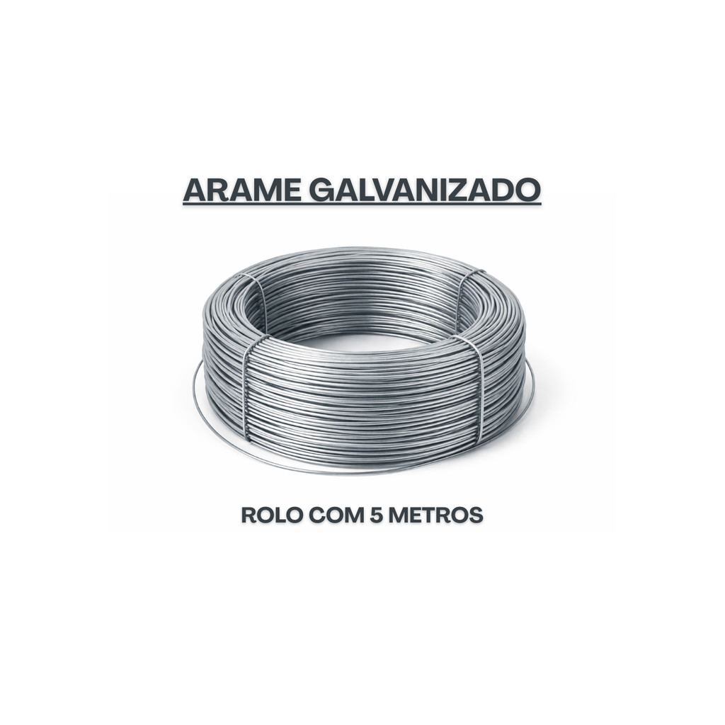 ARAME GALVANIZADO ROLO 5MTS