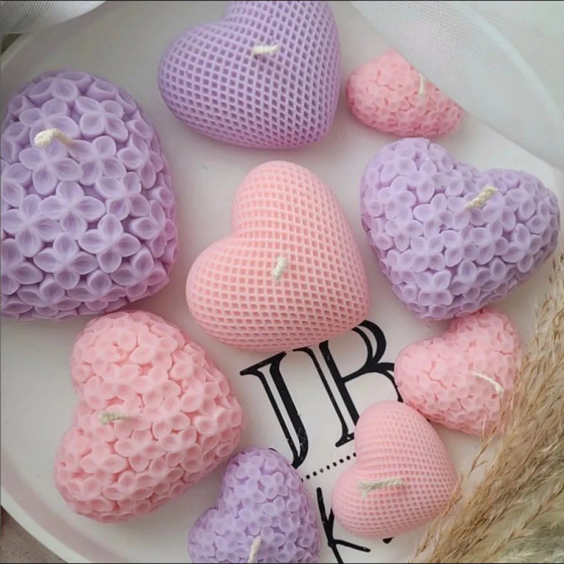 Variedade de moldes de Silicone série amor, moldes para Fondant de bolo, faça você mesmo, velas perfumadas em formato de