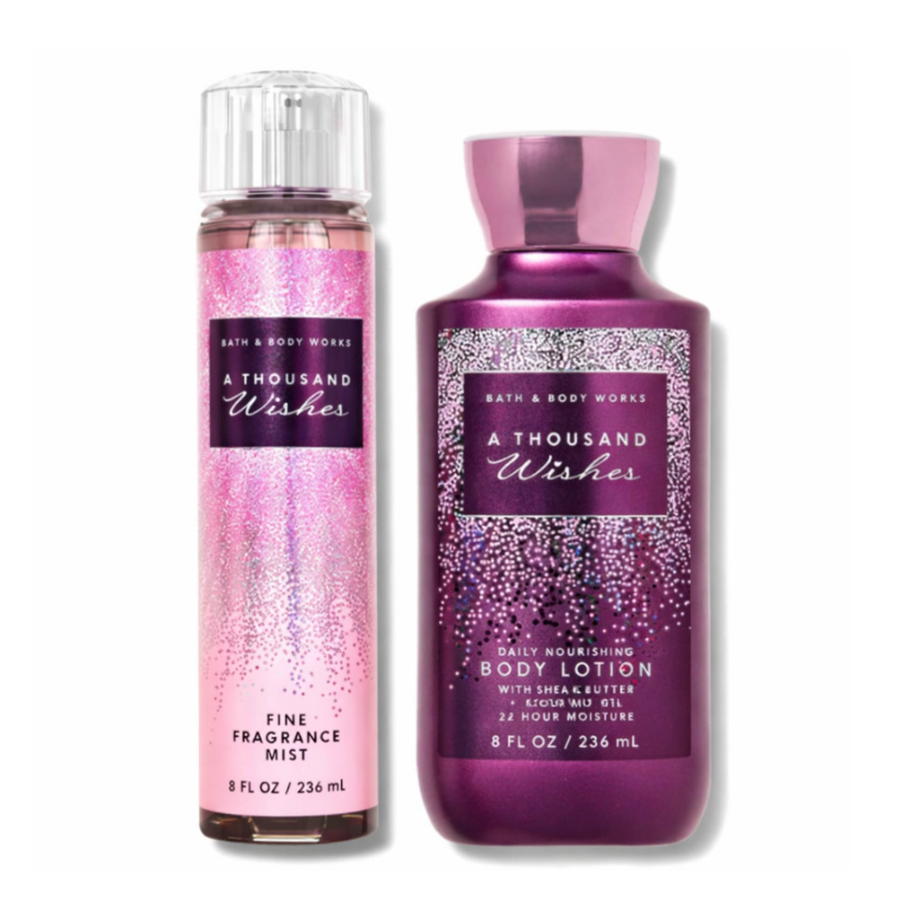 Kit A Thousand Wishes Body Splash + Hidratante Bath & Body Works