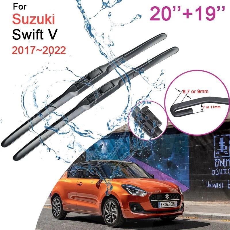 Lâminas De Limpador De Para-Brisa Dianteiro De Carro , Suzuki Swift V 2017 2018 2019 ~ 2022 , Modelos De Borracha Sem Mo