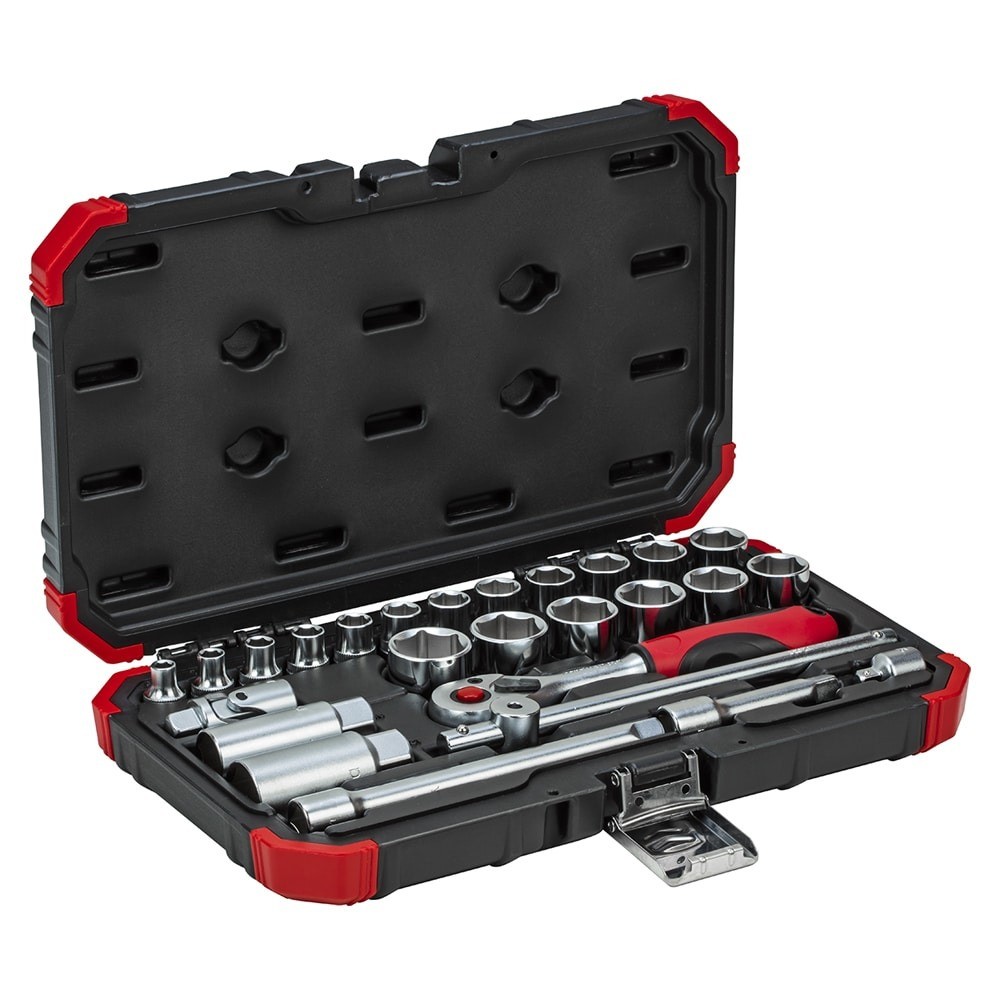 Jogo de soquetes sextavado 6 a 24 mm encaixe 3/8" com 26 peças R59003026 - Gedore Red em Oferta na Shopee