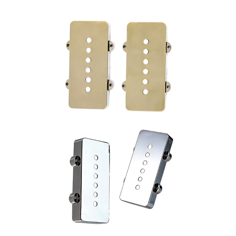 UTAKEE Plástico Escudo Guitarra Captador Capa Substituição 6 Buracos Humbuckers Cobre
