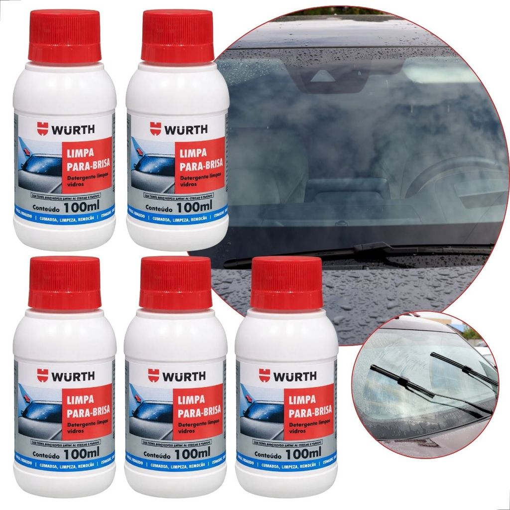 5 Limpa parabrisa wurth liquido produto p/ limpar para brisa de carro Maxima Visibilidade e limpeza em Oferta na Shopee
